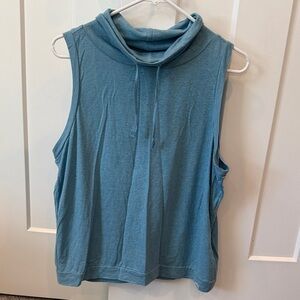 Prana Sleeveless Blue Cowl Neck Tank Top. Size medium